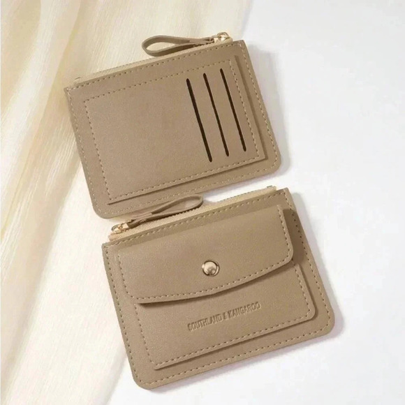 ⚠️Clearance Khaki Flip Cover And Zipper Cardholder / Wallet - Picture 4 of 5